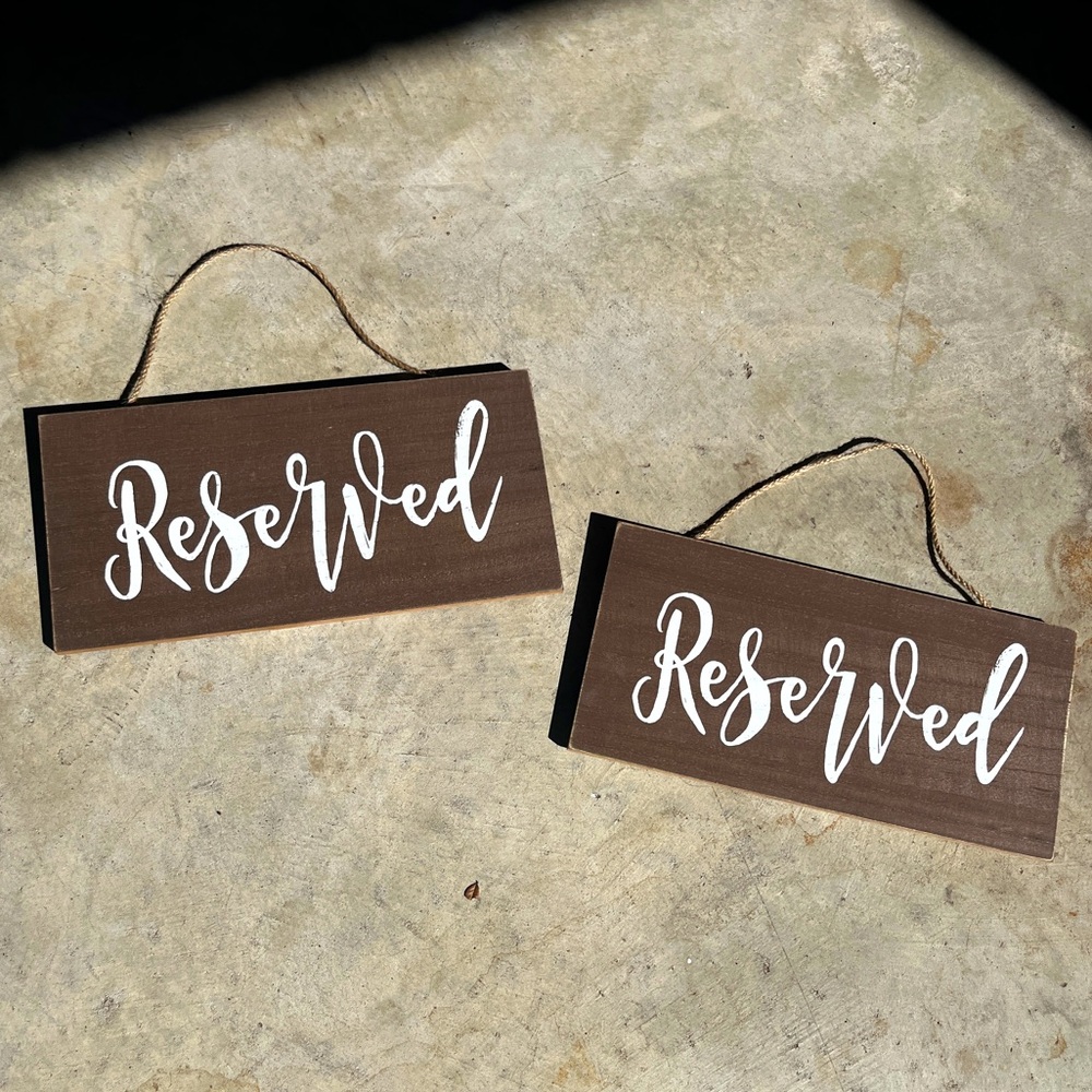 Reserved signs (2)